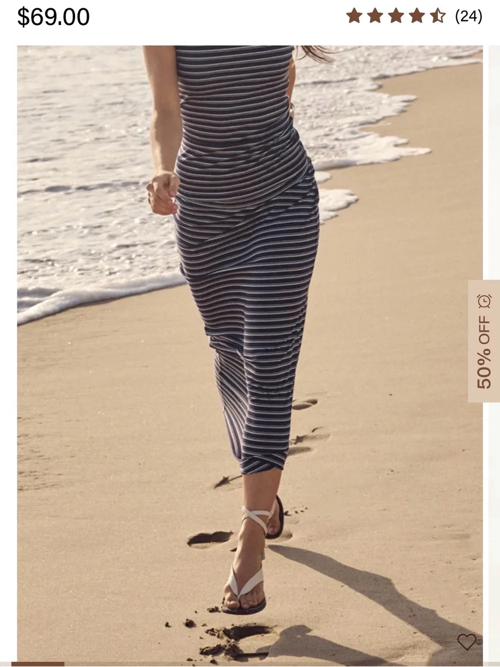 OGL navy and white striped set